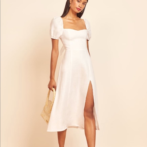 NWOT Reformation Denver Dress White - Picture 3 of 8